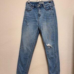 Classic High Rise Women Jeans in Light Blue